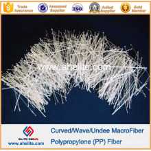 Цементная добавка изогнутые макрос ПП волокна полипропиленовые волокна волны
